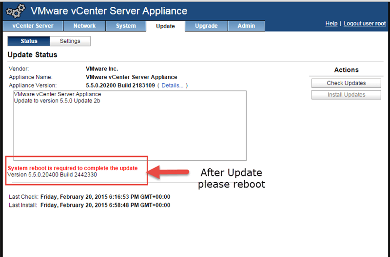 vcsa screen 5